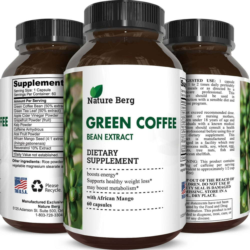 Nature Berg Green Coffee Bean Extract 800mg Weight Loss
