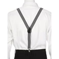 thumbnail image 3 of INSPIRE CHIC Unisex Elastic Y Shape Adjustable Printed Suspenders Black 79 x 2.5cm/31 1/8 x 1 inches, 3 of 5
