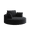 Black, variant on 55" Corduroy Chenille Swivel Chair - 360° Rotating Foam Sleeper Chair with Backrest Pillow, Plush Single Seater for Living Room, Bedroom & Home Theater