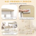thumbnail image 4 of Qaba Kids Table and Chairs Set, Toddler Table and 2 Chair Set, Natural, 4 of 10