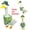 C, variant on Easter Decorations Porch Goose Decorative Clothes for Yard Goose Statue Decor Seasonal Clothes Accessories for Front Door Welcome Display Outdoor Garden Ornaments A, 23"