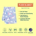 thumbnail image 3 of Wildkin Unicorn Baby, Toddler Plush Blanket in Purple for Girls, Made of Lightweight Ultra-Soft Velour, Solid Dotted Backing, 3 of 8