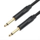 thumbnail image 1 of Cable de Guitarra de 6,35 mm 1/4 Macho A Macho Cable de Audio Estéreo Balanceado /TRS para Guitarra Eléctrica Amplificador de Bajo Mezclador Altavoz 100 cm, 1 of 5