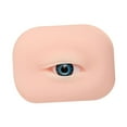 thumbnail image 1 of Xuanheng 3D Silicone Eye Model Eyebrow Line Practice Multipurpose Makeup Practice Aid blue left, 1 of 8