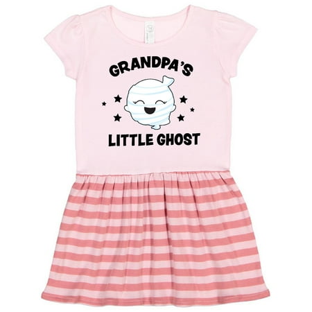 

Inktastic Cute Grandpa s Little Ghost with Stars Gift Toddler Girl Dress