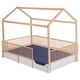 thumbnail image 1 of Cama Casa Montessori De Madera Barnizada - Individual Duduk, 1 of 4