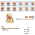 thumbnail image 4 of Charming Little Wooden Figure That Sways with 12pcs Magnetic Expressions, Funny Shaking Feet Wooden Man Figure, Cute Car Dashboard Ornaments, 4 of 5