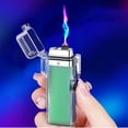 thumbnail image 4 of openpig Electric Lighter, Windproof Lighter Cool Lighters - Rechargeable USB, Windproof, Flameless, Waterproof for BBQ, Hiking, Camping (Green), 4 of 6