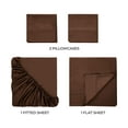thumbnail image 3 of BNM Egyptian Cotton 300 Thread Count Sheet Set, King, Mocha, 3 of 10