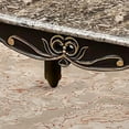 thumbnail image 5 of Furniture of America Esteran Traditional Indoor Genuine Marble Top Coffee Table, Dark Walnut, 5 of 6