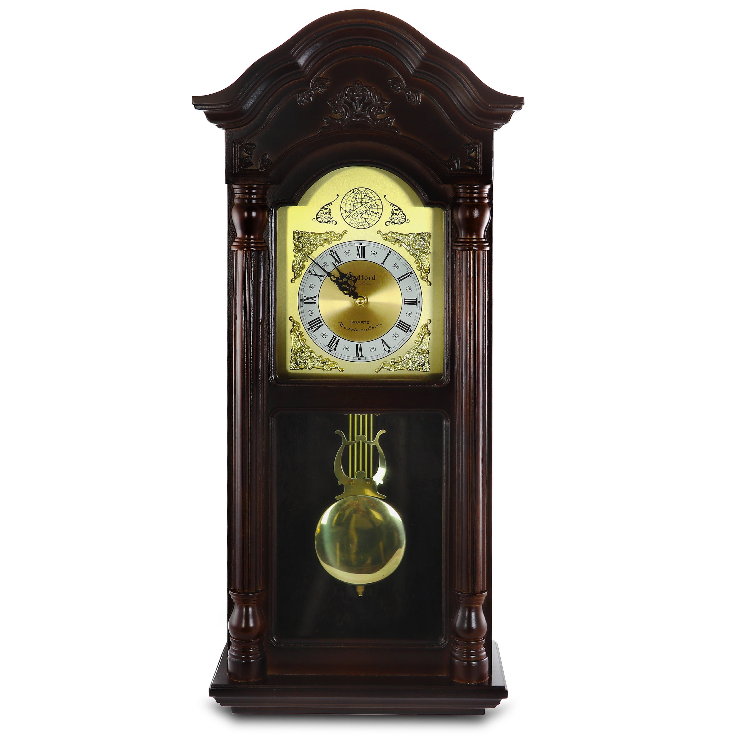 Free Shipping! Bedford Clock Collection Classic Golden Oak