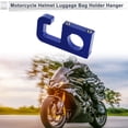 thumbnail image 3 of Gancho Colgante para Motocicleta Cuadrado Soporte para Casco de Motocicleta Equipaje para Scooters Bicicletas Azul 74mm de Longitud, 3 of 7