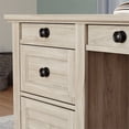 thumbnail image 4 of Home Square 2-Piece Set with Executive Desk & Library Base in Chalk Oak, 4 of 13