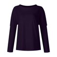 thumbnail image 4 of Pyhlmscde Women's Two Piece Outfit Long Sleeve Crewneck Pullover Tops, Women Fall Clothes, 2 Piece Sets for Women Fall, Lounge Sets for Women, 4 of 6