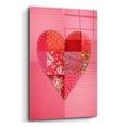 thumbnail image 2 of Epic Art 'Patch Heart Pink' by Rachel Caldwell, Acrylic Glass Wall Art, 16"x24", 2 of 8