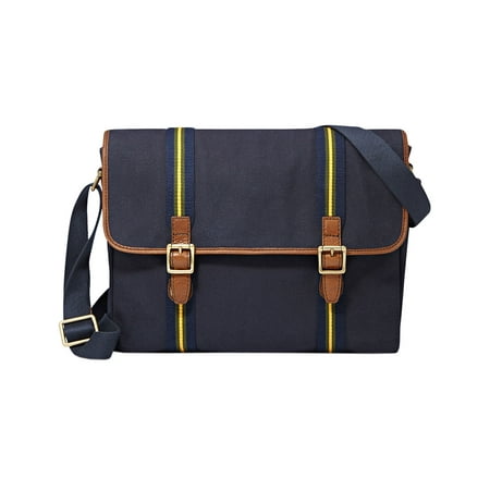 Fossil Estate Varsity Ew Medium Messenger Bag Navy Blue Fossil Estate Varsity Ew Medium Messenger Bag Navy Blue