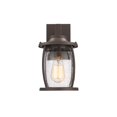 thumbnail image 3 of RADIANCE Goods Transitional 1 Light Rubbed Bronze Outdoor Wall Sconce 12" Tall, 3 of 4