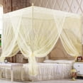 thumbnail image 1 of Visland Mosquito Net, 4 Corner Post Bed Canopy, Quick and Easy Installation for King Size Beds Large Queen Size Bed Curtain, 1 of 4