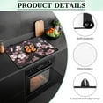 thumbnail image 6 of Renewold Ceramic Glass Stove Top Cover Stove Mat Stove Burner Cover Multipurpose Rubber Desk Saver Pad Washer Dryer Top Cover Range Cover for Counter Top, Cherry Blossom, 6 of 7