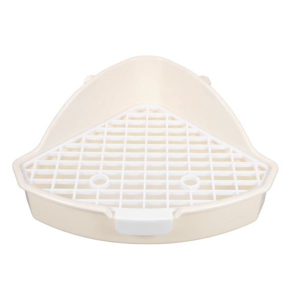 Orinal triangular de conejo, esquina, Animal PEQUEÑO, caja de arena para inodoro, bandeja para orinar de conejito