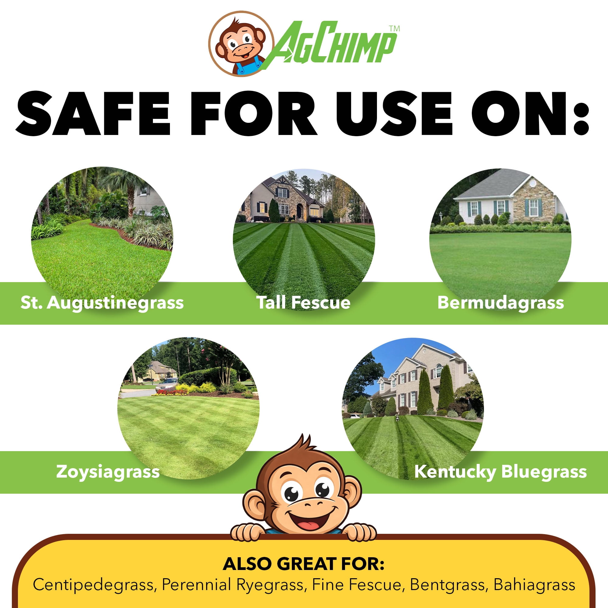 AgChimp 5-0-30 Pre-Emergent Weed Control & Precision Lawn Fertilizer, 15lbs