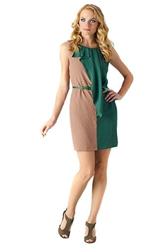 colorblock cocktail dress