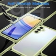 thumbnail image 5 of JETech 3 in 1 Matte Case for Samsung Galaxy A15 5G / 4G 6.5-Inch with 2-Pack Tempered Glass Screen Protector, Translucent Frosted Shockproof Phone Cover with Camera Protection (Lime), 5 of 6