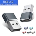 thumbnail image 2 of USB C Adapter 2 Packs C Type Female Head To Male Head Charger Converter, 2 of 5