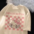 thumbnail image 1 of Camiseta Kawaii Sanrios Anime Hello Kitty Kuromi para niños, camiseta de manga corta de algodón, Top versátil suelto, regalo de verano, 1 of 4