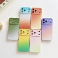 thumbnail image 2 of Soft Silicone Case for iPhone 17 Pro, Gradient Color Ultra Slim Protective Phone Cover, Shockproof Skin-Friendly Case with Soft Anti-Scratch Microfiber Lining for Girls, E, 2 of 12
