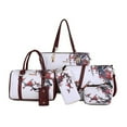thumbnail image 1 of Bolsos De Mujer Conjunto De Monedero De Bolso De Hombro Con Estampado Floral De 6 Piezas, 1 of 4