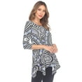 thumbnail image 3 of White Mark Women's Maji Tunic Top, 3 of 5