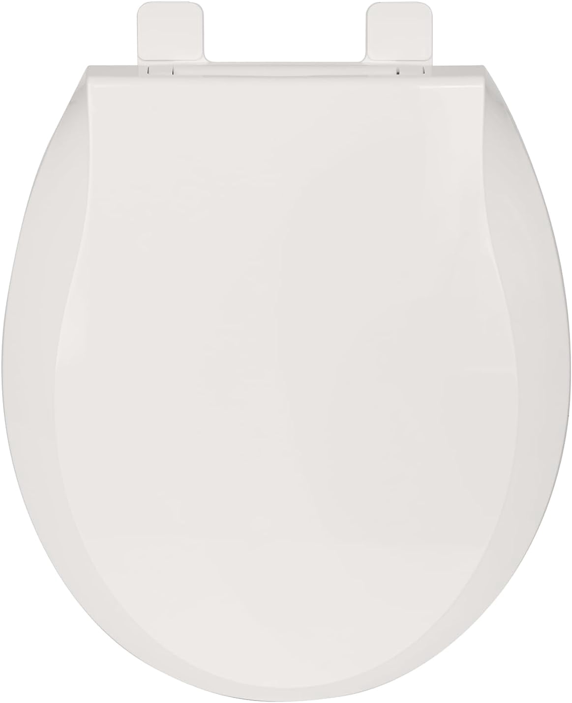 Durable Round Toilet Seat with Soft Close, Easy Install, Fits Most Round Toilets, White, Quiet Closure, Stain & Scratch Resistant (17", Biscuit)