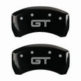 thumbnail image 2 of MGP 4 Caliper Covers Engraved Front Mustang Engraved Rear S197/GT Black finish silver ch Fits select: 2005-2009 FORD MUSTANG, 2 of 5