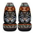 thumbnail image 4 of Kuiaobaty 2 Pack Car Front Seat Covers Vehicle Seat Covers American Tribal Geometric Wolf Pattern Car Seat Protector Automotive Accessories Decoration for Car Van Sedan Truck, 4 of 7