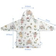thumbnail image 7 of Fairy Princess Carriage Pattern Blanket Hoodies for Kids 6-13YR Oversize Wearable Blanket Hoodies for Boys Girls Teens, 7 of 7