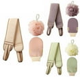 thumbnail image 4 of CSChome Ensemble de Serviettes de Douche 1 Ensemble Doux Longue Bande Absorption d'Eau Réutilisable Trois Pièces Nettoyage Portable Brosse Dos Boule de Douche, 4 of 7