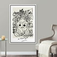 thumbnail image 5 of PixonSign Framed Canvas Print Wall Art Matisse Floral Nature Woman Portrait Abstract Shapes Illustrations Modern Art Decorative Minimal Relax/Calm for Living Room, Bedroom, Office - 16"x24" WHITE, 5 of 5