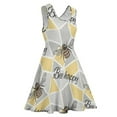 thumbnail image 4 of 2024 Vestidos Printed Female Dress Skate Oversize Casual Waist High Dresses Beach Boho Happy Bee Geometric Dress Bees Bumble, 4 of 7