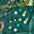thumbnail image 4 of 100 bolas de pompones verdes para manualidades, de 25 mm, de poliéster, multicolor, suaves y esponjosas, redondas, mini pompones., 4 of 9