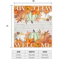 thumbnail image 6 of Fall Pumpkin Welcome Mailbox Covers Magnetic Standard Size 18" X 21" Thanksgiving Farmhouse Rustic Fall Magnetic Mailbox Cover Post Letter Box Mailbox Covers for Garden Yard, 6 of 6