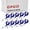 Bleu Foncé, variante sur GOGO 100 Pcs Moulinet Porte-Badge de Carte d'Identité Uni pour Soins Infirmiers - Assorti