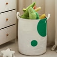 thumbnail image 4 of Kezqiaxn Collapsibles Laundry Baskets Large Capacity Cotton and Linen Cloth Dirty Clothes Basket Toys and Sundries Storage Bucket Multifunctional Foldable Thickened Storage Basket With Hand Strap, 4 of 7