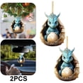 thumbnail image 1 of Adornos Colgantes Dragón para Bebé Cgtredaw Recuerdos Fiesta Acrílicos Navidad 2 Uds, 1 of 4