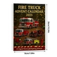 thumbnail image 3 of Countdown Sets 2 Fire Truck Advent Calendar for 2025 with 24 Mini Fire Trucks Countdown Holiday for Family Fans, 3 of 9