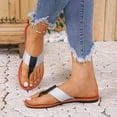 thumbnail image 5 of Juebong Women's Flat Sandals Dressy and Casual Cute Flip Flop Slide Sandals Dressy Thong Flat Sandal, 5 of 5