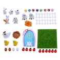 thumbnail image 4 of 1/12 casa de muñecas decoración de Pascua conejo, oveja, , huevos, valla, puerta y césped adornos de vacaciones en miniatura muebles de juguete Hugo Juguetes en miniatura para casa de muñecas, 4 of 10