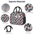 thumbnail image 4 of Womens Pioneer Flower Floral Print Pattern Lunch Box for Work,Insulated Lunch Bag for Women,Loncheras Para Mujer,Leakproof Adult Lunch Bag for Work,Beach,Travel,Picnic,Camping, 4 of 6