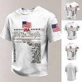 thumbnail image 3 of Men's USA 250 Years of Freedom Patriotic T-Shirt American Flag Casual Tee 250th Anniversary Shirt, 3 of 5