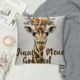 thumbnail image 2 of Giraffe Pillow Covers,Funny Giraffe Pillow Covers Frogs Decor Throw Pillow Covers,Giraffe Gifts for Giraffe Lovers Women,Giraffe Gifts, 2 of 5